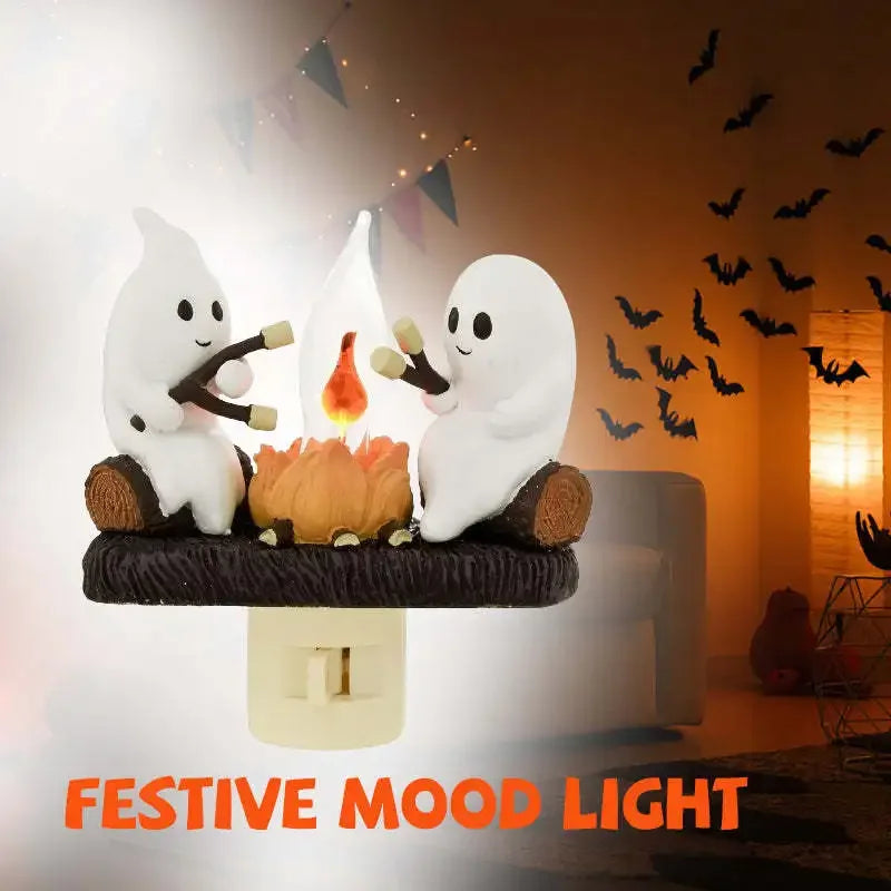 Halloween Decoration GHOSTS ROASTING CAMPFIRES MORES Chost Design Lamp Halloween Home Decorations