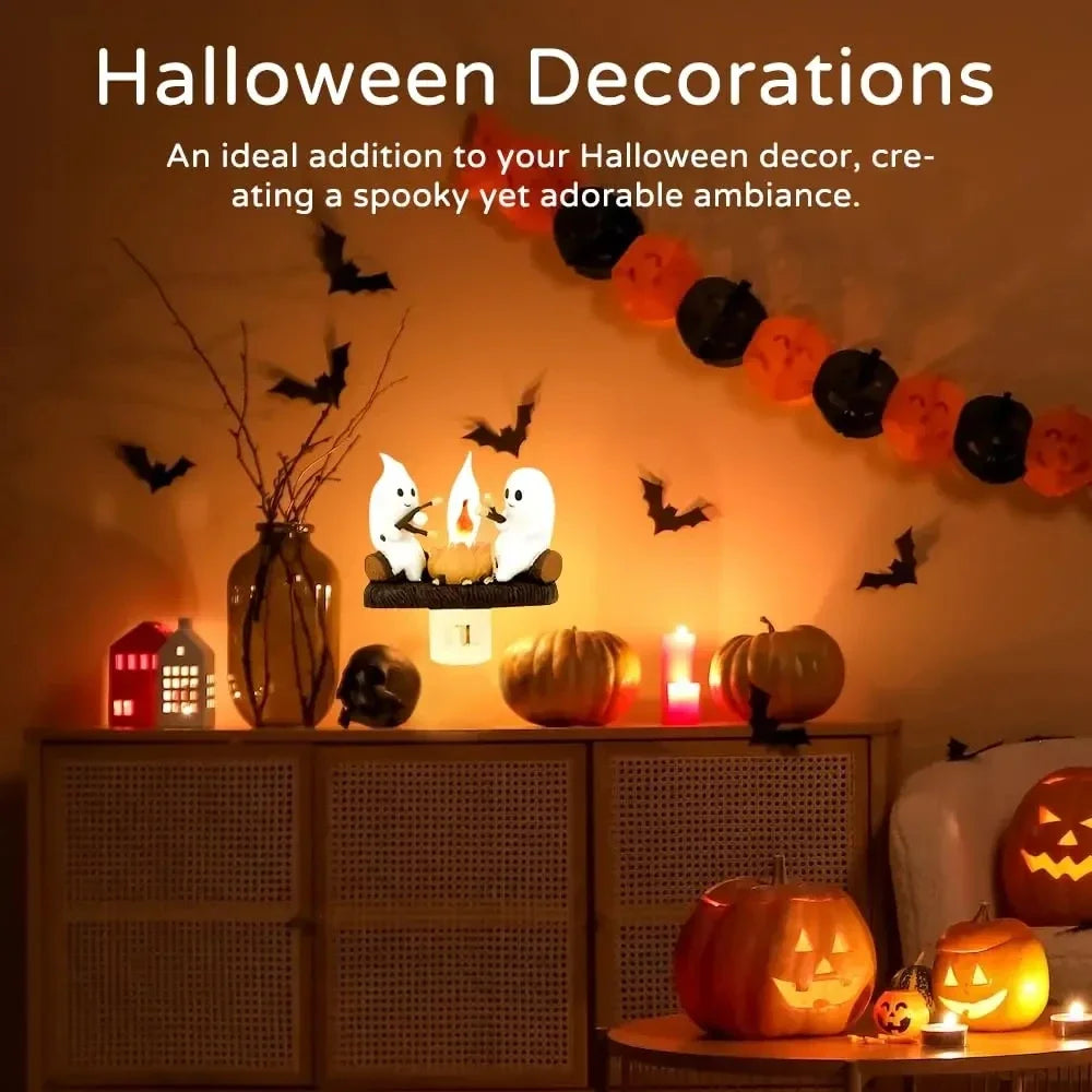 Halloween Decoration GHOSTS ROASTING CAMPFIRES MORES Chost Design Lamp Halloween Home Decorations