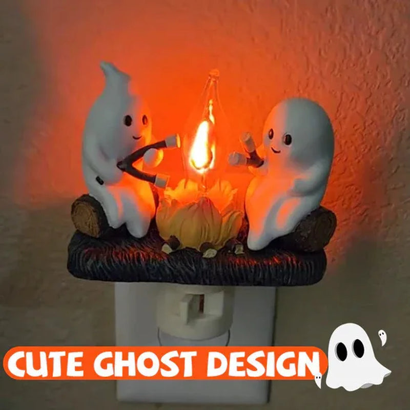 Halloween Decoration GHOSTS ROASTING CAMPFIRES MORES Chost Design Lamp Halloween Home Decorations